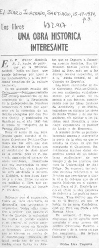 Una obra histórica interesante