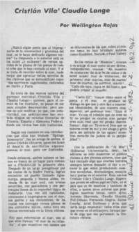 Cristián Vila Claudio Lange