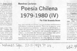 Poesía chilena 1979-1980 (IV)