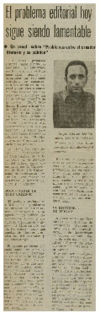 El Problema editorial hoy sigue siendo lamentable.