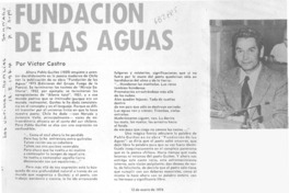 Fundación de las aguas