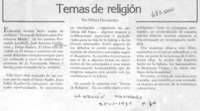 Temas de religión