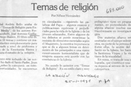 Temas de religión