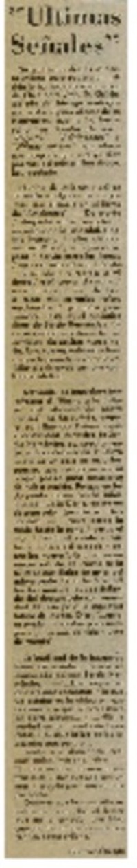 Ultimas señales"