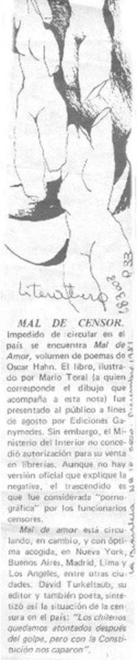 Mal de censor.