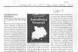 Astrofísica general