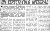 Un Espectáculo integral.