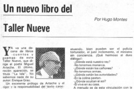 Un Nuevo libro del taller nueve