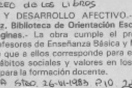 Orientación y desarrollo afectivo.