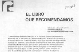 El Libro que recomendamos.