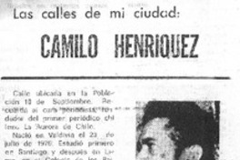Las Calles de mi ciudad: Camilo Henríquez