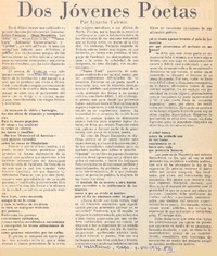 Dos jóvenes poetas