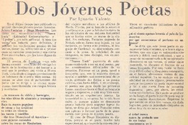 Dos jóvenes poetas