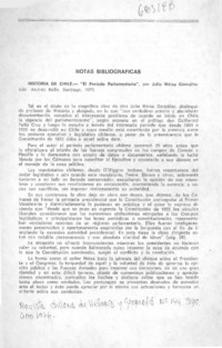 Historia de Chile, "el periodo parlamentario"