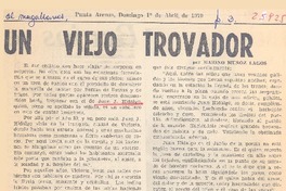 Un viejo trovador