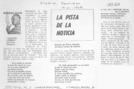 La pista de la noticia