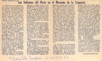 Los indígenas del norte en el momento de la conquista