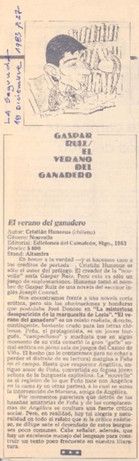 El verano del ganadero