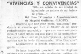 "Vivencias y convivencias"