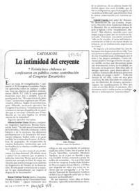 La Intimidad del creyente