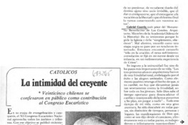 La Intimidad del creyente