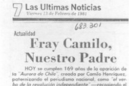 Fray Camilo, nuestro padre