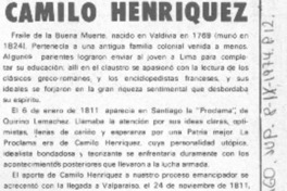 Camilo Henríquez.