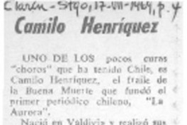 Camilo Henríquez.