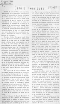 Camilo Henríquez.
