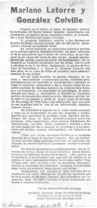 Mariano Latorre y González Colville