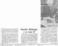 González Madariaga y su tomo IV
