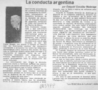 La Conducta argentina.