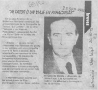 "Altazor o un viaje en paracaídas".