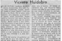 Vicente Huidobro