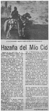 Hazaña del Mío Cid