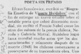 Poeta sin premio.