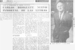 Carlos Droguett nuevo inmortal de las letras