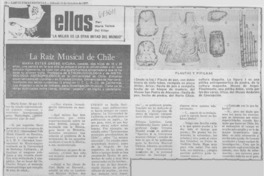 La raíz musical de Chile : [entrevista]