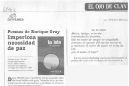 Imperiosa necesidad de paz