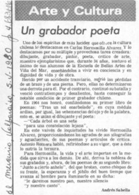 Un grabador poeta
