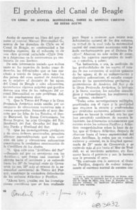 El problema del Canal de Beagle.