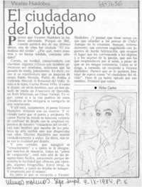 El ciudadano del olvido