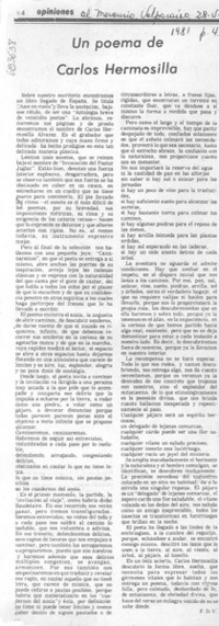 Un Poema de Carlos Hermosilla