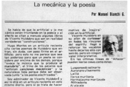 La mecánica y la poesía