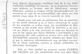 Luis Alberto Heiremans.