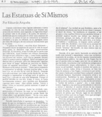 Las estatuas de sí mismos