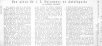 Una pieza de L. A. Heiremans en Antofagasta
