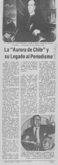 La "Aurora de Chile" y su legado al periodismo.