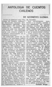 Antología de cuentos chilenos