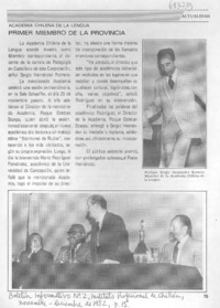 Primer miembro de la provincia.